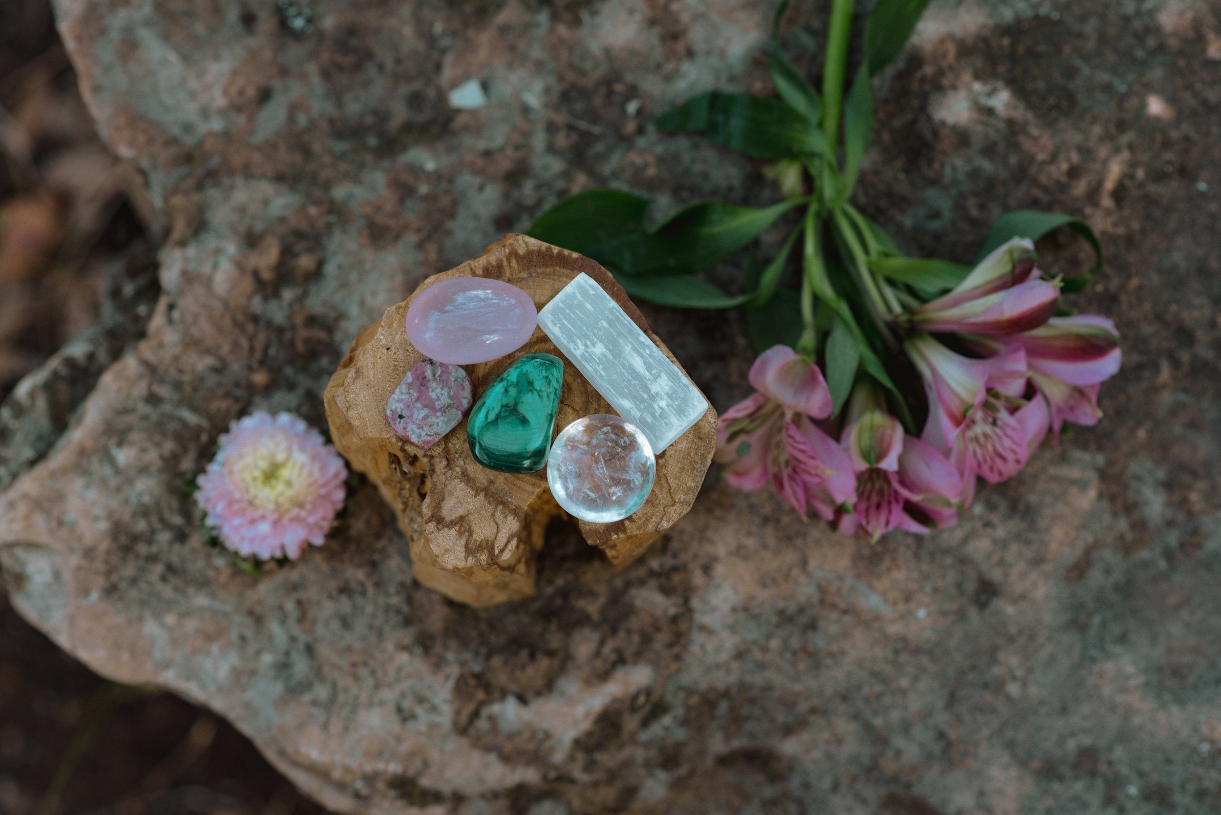 Heal Heartache Crystal Set | Altar Space Crystals